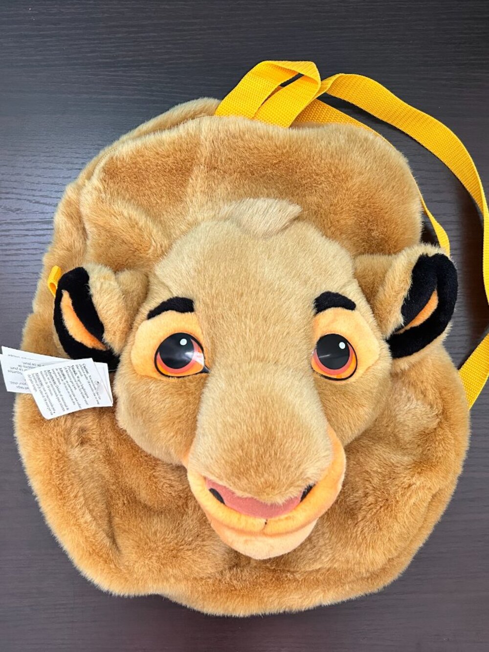 Disney Store Simba Plush Backpack NWT Lion King 3D Face Bag